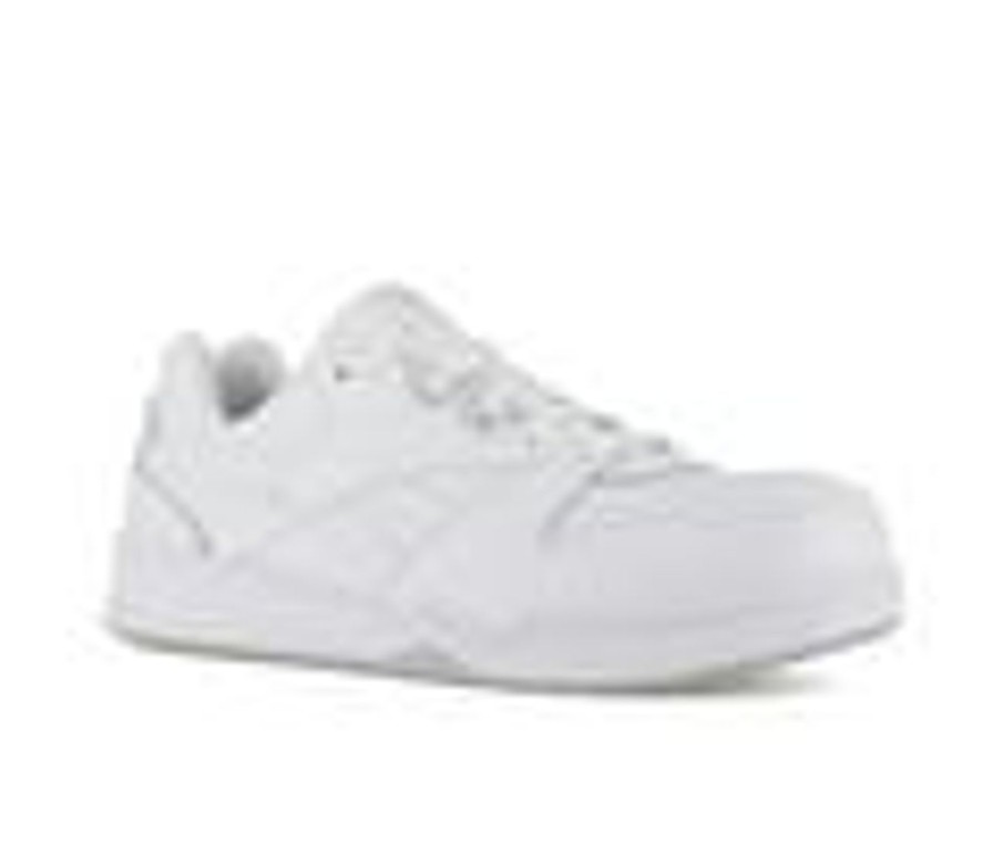 Men REEBOK WORK Composite And Alloy Toe | Men'S Reebok Work Bb4500 Rb4161 Low Work Sneakers White/Grey