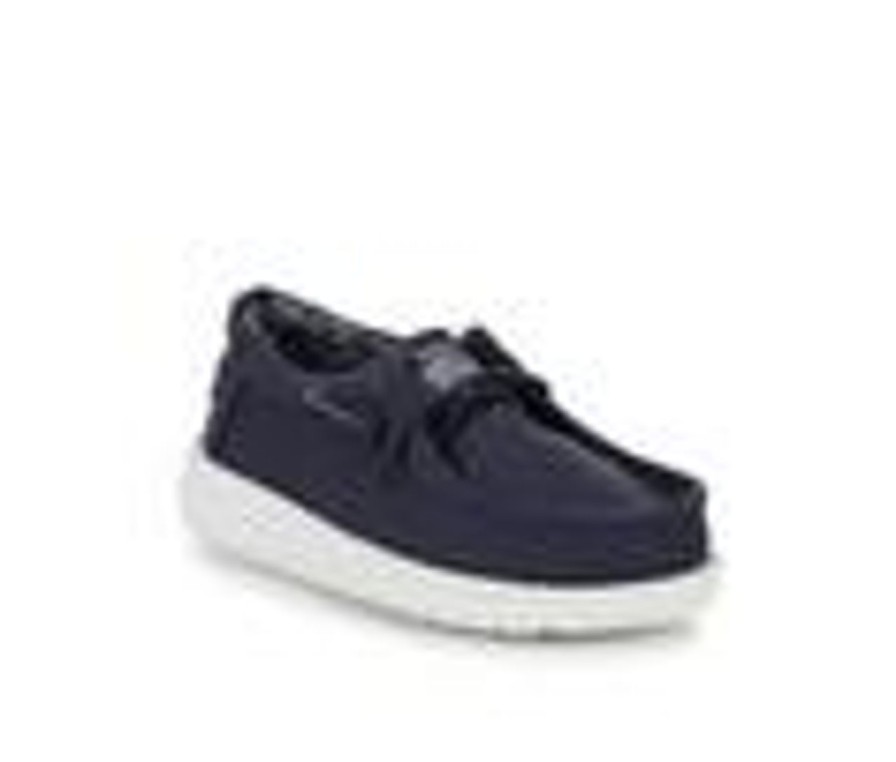 Kids HEYDUDE Casual | Boys' Heydude Toddler Wally Slip-On Shoes Navy