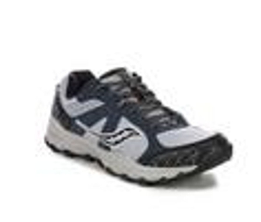 Men Saucony Walking And Hiking | Men'S Saucony Grid Raptor Tr 2 Running Shoes Grey/Blue