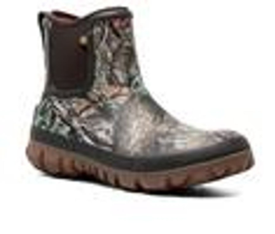 Men Bogs Footwear Waterproof | Men'S Bogs Footwear Arcata Chelsea Camo Chelsea Winter Boots Mossy Oak