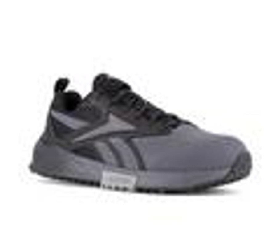 Men REEBOK WORK Composite And Alloy Toe | Men'S Reebok Work Lavante Trail 2 Work Rb3242 Work Shoes Grey/Black