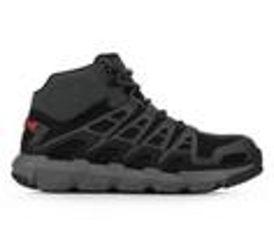 Men Wolverine Composite And Alloy Toe | Men'S Wolverine Rev Durashock Ultraspring Comp Toe Work Boots Charcoal