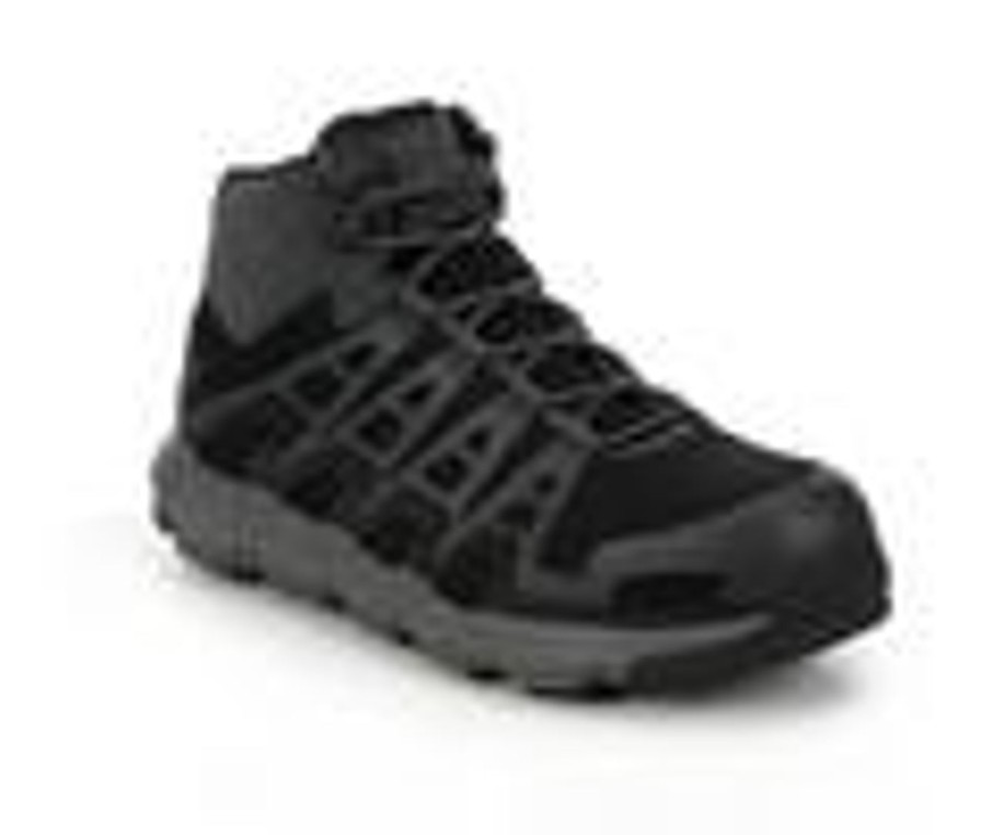 Men Wolverine Composite And Alloy Toe | Men'S Wolverine Rev Durashock Ultraspring Comp Toe Work Boots Charcoal