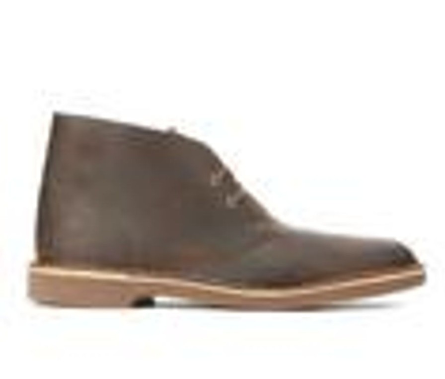 Men Clarks Boots | Men'S Clarks Bushacre 2 Chukka Boots Beeswax