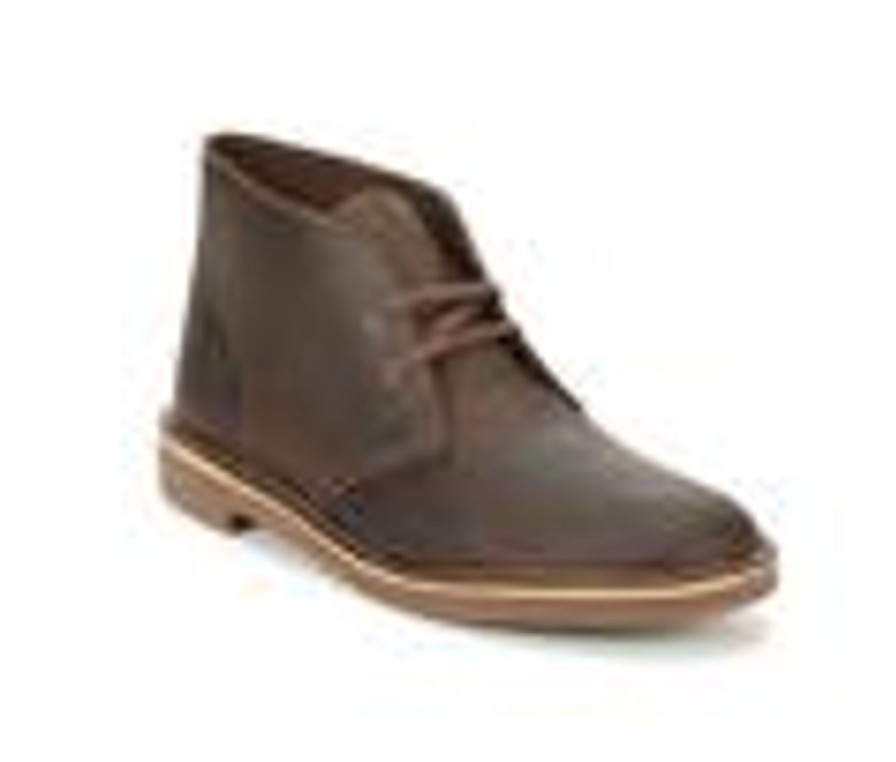 Men Clarks Boots | Men'S Clarks Bushacre 2 Chukka Boots Beeswax