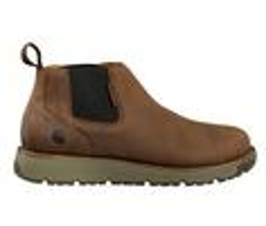 Men Carhartt Steel Toe | Men'S Carhartt Fm4200 Millbrook Romeo 4 Brown