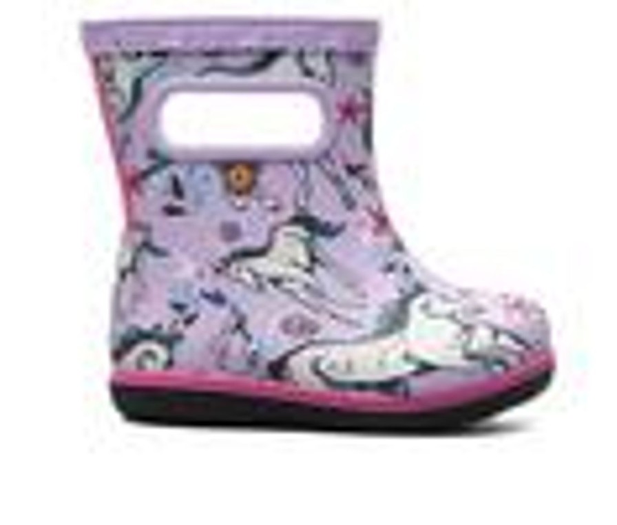 Kids Bogs Footwear Boots | Girls' Bogs Footwear Toddler & Little Kid Skipper Ii Unicorn Awesome Rain Boots Lavender Multi