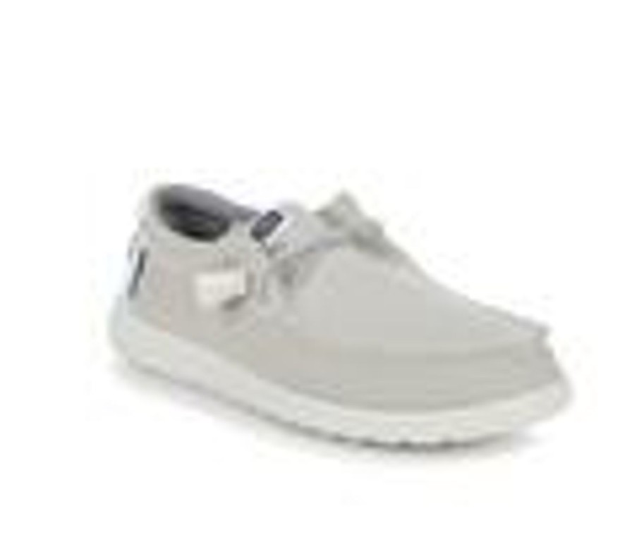 Men HEYDUDE Loafers And Slip-Ons | Men'S Heydude Wally Sport Mesh Slip-On Shoes White