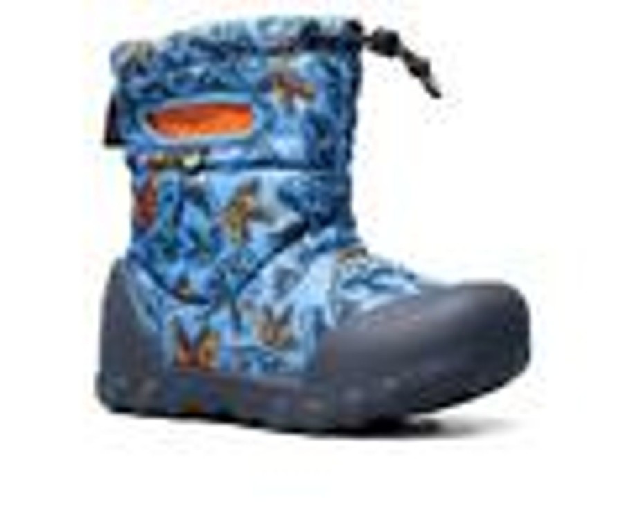 Kids Bogs Footwear Boots | Boys' Bogs Footwear Toddler & Little Kid B-Moc Cool Dinos Dinosaur Winter Boots Blue Multi