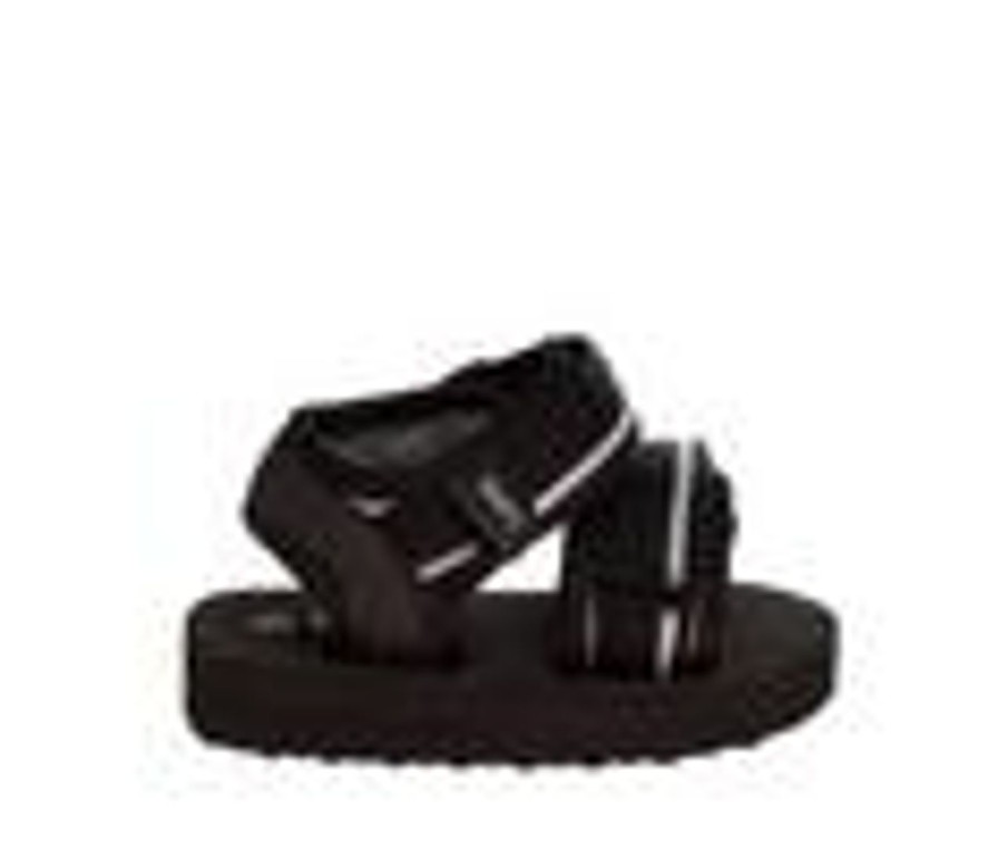 Kids Beverly Hills Polo Club Sandals | Boys' Beverly Hills Polo Club Toddler Swallow Sandals Black/Grey