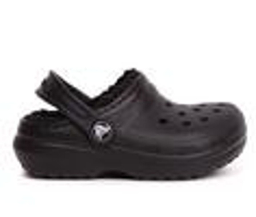 Kids Crocs Sandals | Kids' Crocs Little Kid & Big Kid Classic Lined Clogs Black 1