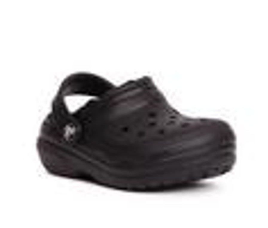 Kids Crocs Sandals | Kids' Crocs Little Kid & Big Kid Classic Lined Clogs Black 1