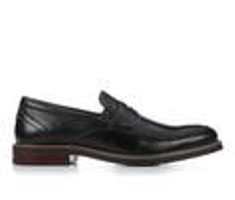 Men Nunn Bush Loafers | Men'S Nunn Bush Calderone Penny Oxfords Black