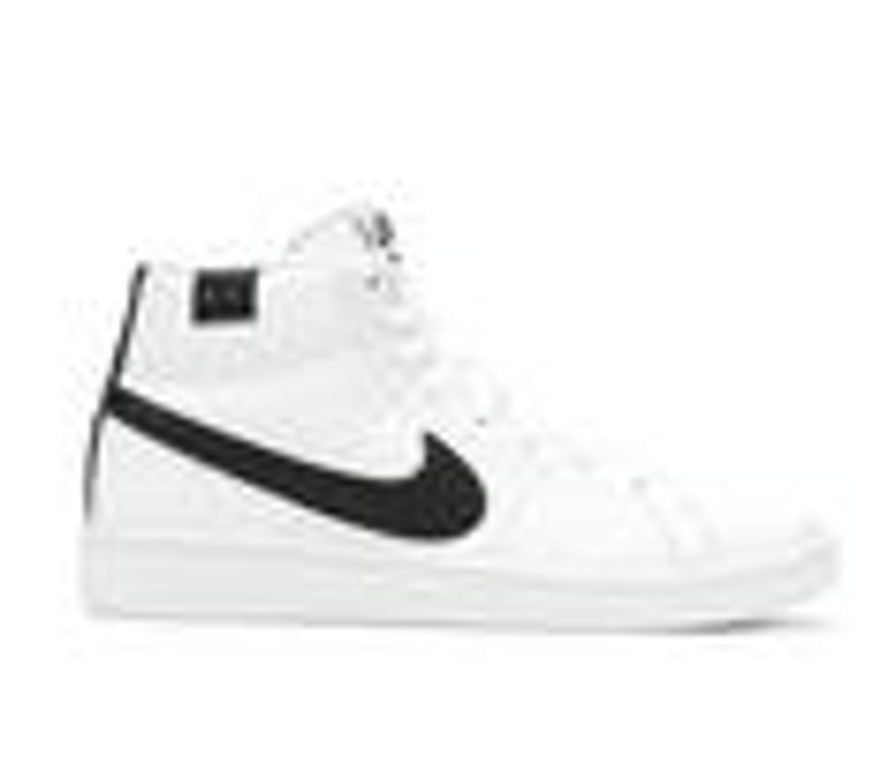 Men Nike High Tops | Men'S Nike Court Royale 2 Mid Sneakers White/Black