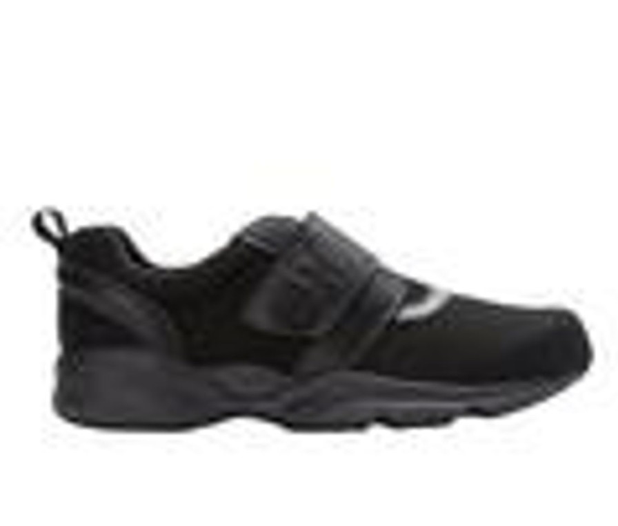 Men Propet Slip-Ons | Men'S Propet Stability X Strap Casual Sneakers Black