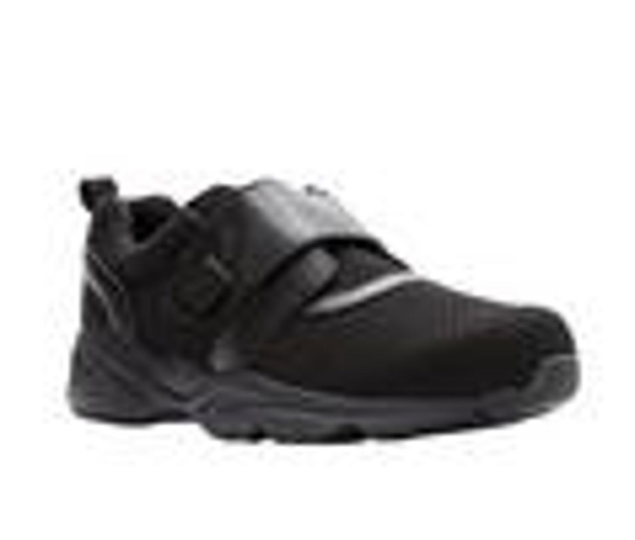 Men Propet Slip-Ons | Men'S Propet Stability X Strap Casual Sneakers Black