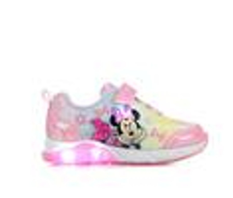 Kids Disney Casual | Girls' Disney Toddler & Little Kid Minnie Mouse Light-Up Sneakers Pink Multi