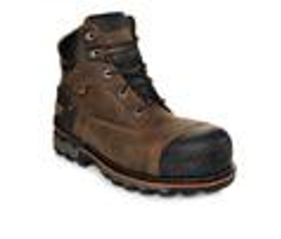 Men Timberland Pro Electric Hazard | Men'S Timberland Pro 92615 Boondock Composite Toe Work Boots Brown Oiled