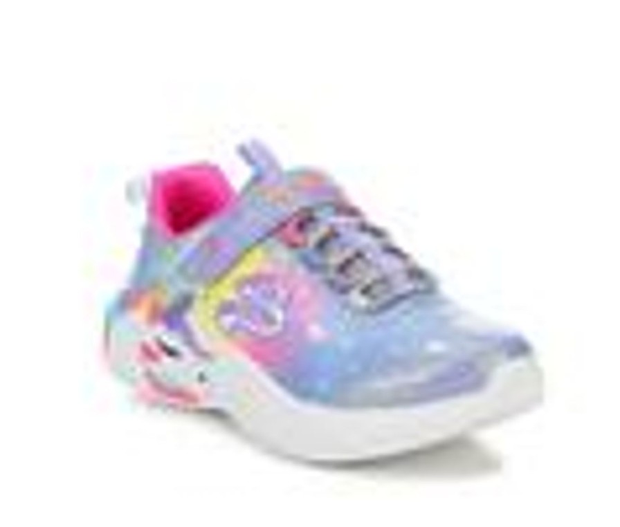 Kids Skechers Casual | Girls' Skechers Little Kid & Big Kid Unicorn Dreams 2.0 Light-Up Sneakers Blue/Multi