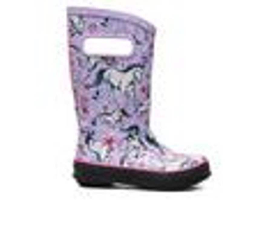 Kids Bogs Footwear Boots | Girls' Bogs Footwear Toddler & Little Kid Unicorn Awesome Rain Boots Lavender Multi