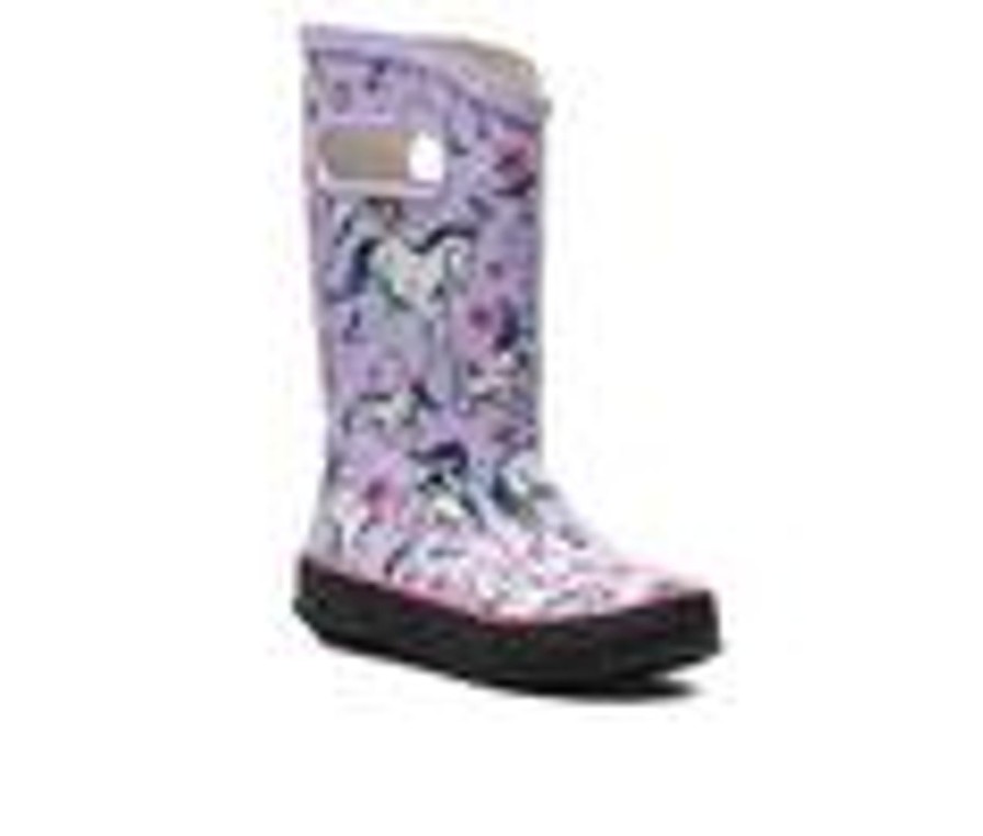 Kids Bogs Footwear Boots | Girls' Bogs Footwear Toddler & Little Kid Unicorn Awesome Rain Boots Lavender Multi