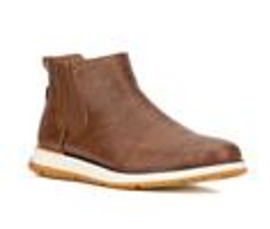 Men New York and Company Boots | Men'S New York And Company Parker Boot Chelsea Dress Boots Brown