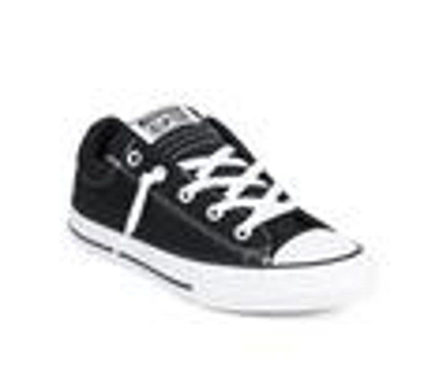 Kids Converse Athletics & Sneakers | Kids' Converse Big Kid Chuck Taylor All Star Street Ox Slip-On Sneakers Black/White