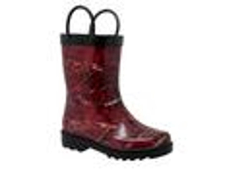 Kids Case IH Boots | Boys' Case Ih Little Kid Camo Rubber Rain Boots Red/Black