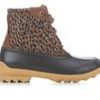 Kids Sperry Boots | Girls' Sperry Little Kid & Big Kid Port Duck Boots Tan/Leopard