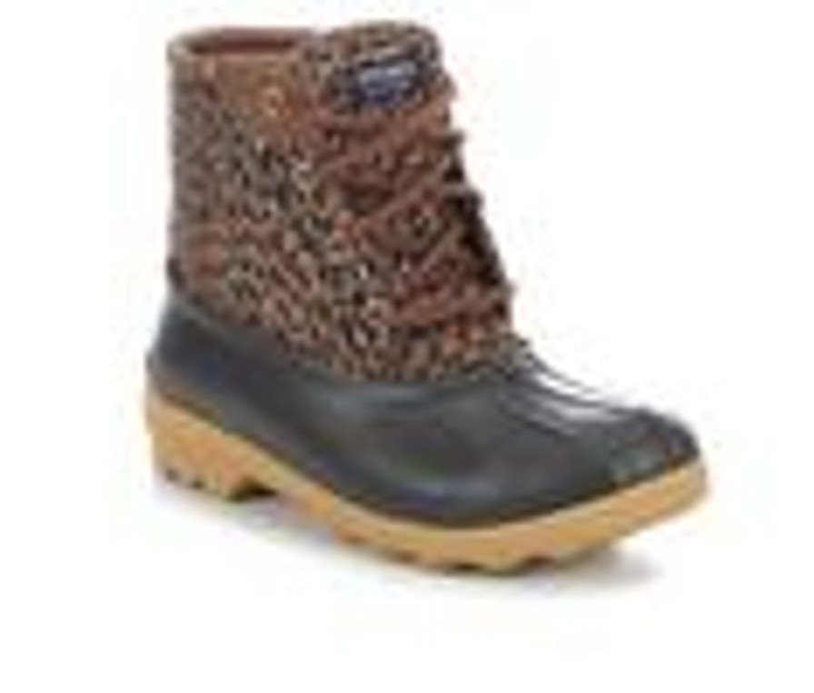 Kids Sperry Boots | Girls' Sperry Little Kid & Big Kid Port Duck Boots Tan/Leopard