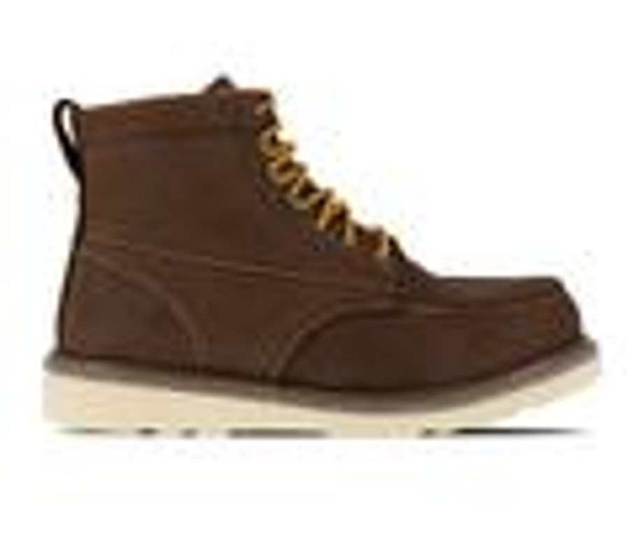 Men Iron Age Electric Hazard | Men'S Iron Age Reinforcer Steel Toe Work Boots Brown