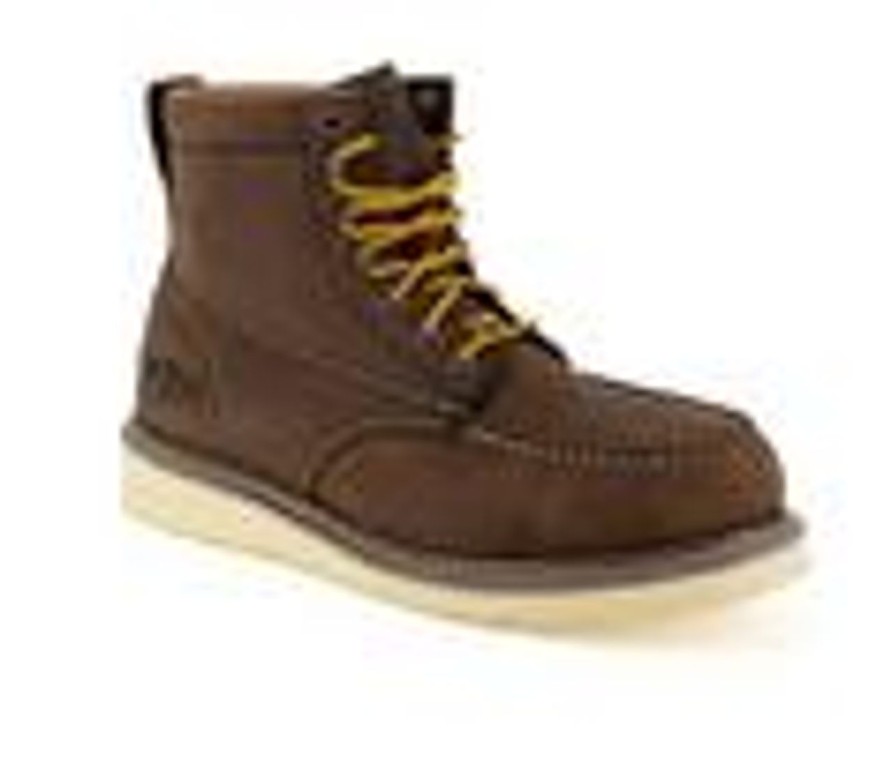 Men Iron Age Electric Hazard | Men'S Iron Age Reinforcer Steel Toe Work Boots Brown