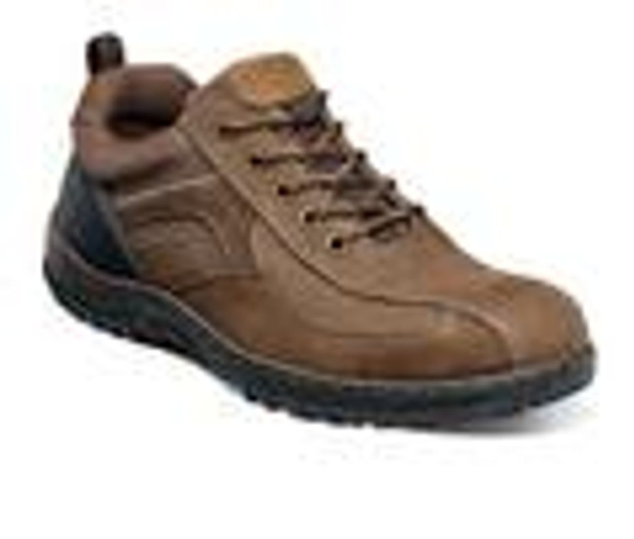 Men Nunn Bush Walking And Hiking | Men'S Nunn Bush Quest Bike Toe Oxfords Tan Multi