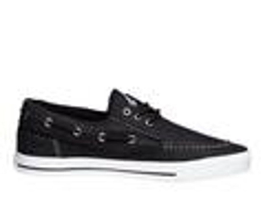 Men Sail Boat Shoes | Men'S Sail Ahoy Boat Shoes Black