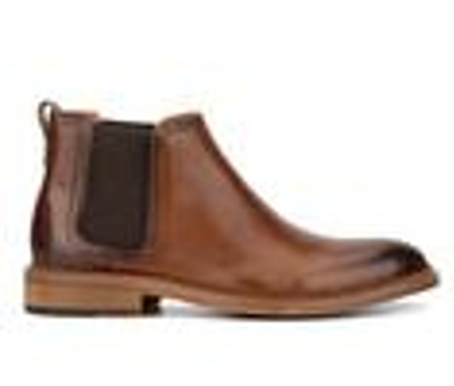 Men Vintage Foundry Co Boots | Men'S Vintage Foundry Co Martin Chelsea Dress Boots Cognac