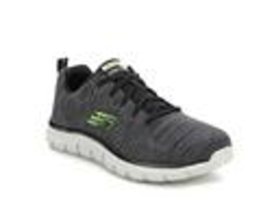 Men Skechers Cross Training | Men'S Skechers 232298 Track Front Runner Running Shoes Charcoal/Volt