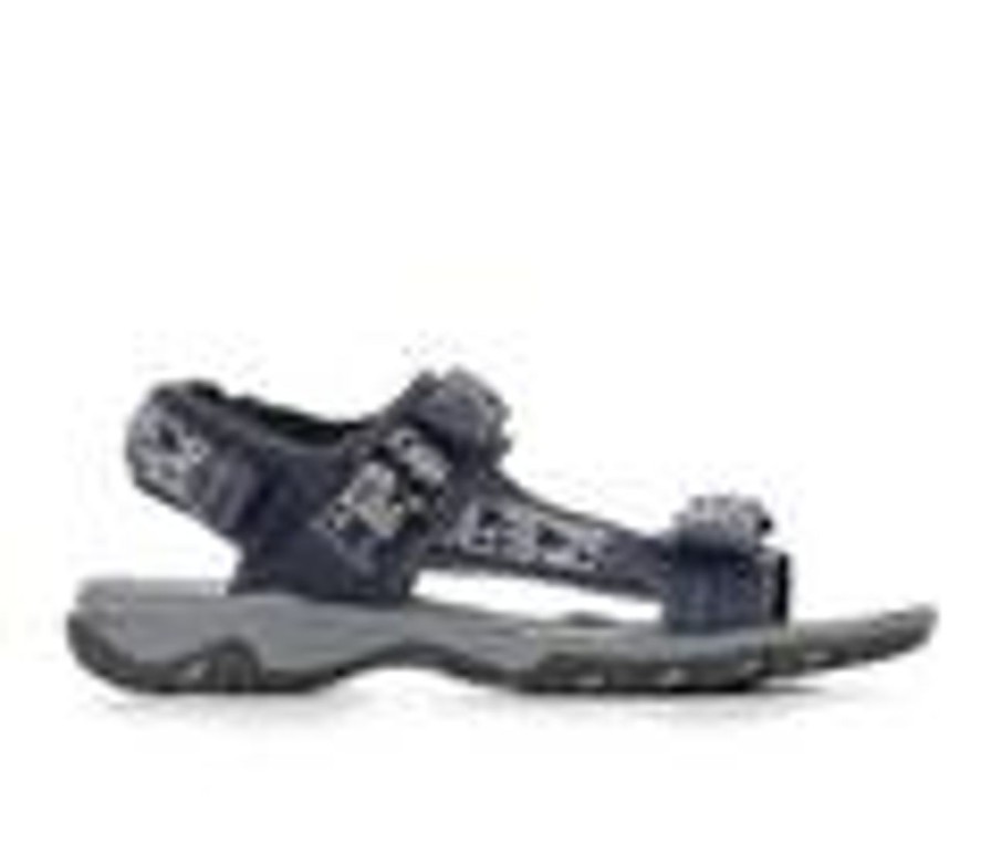 Kids Stone Canyon Sandals | Boys' Stone Canyon Little Kid & Big Kid Track Sandals Navy/Grey