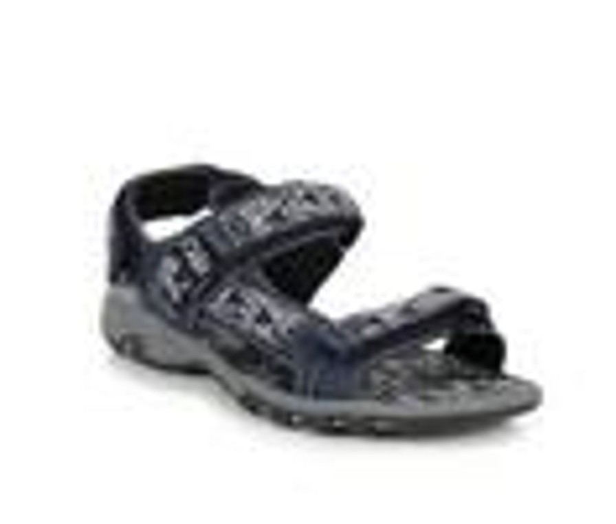 Kids Stone Canyon Sandals | Boys' Stone Canyon Little Kid & Big Kid Track Sandals Navy/Grey