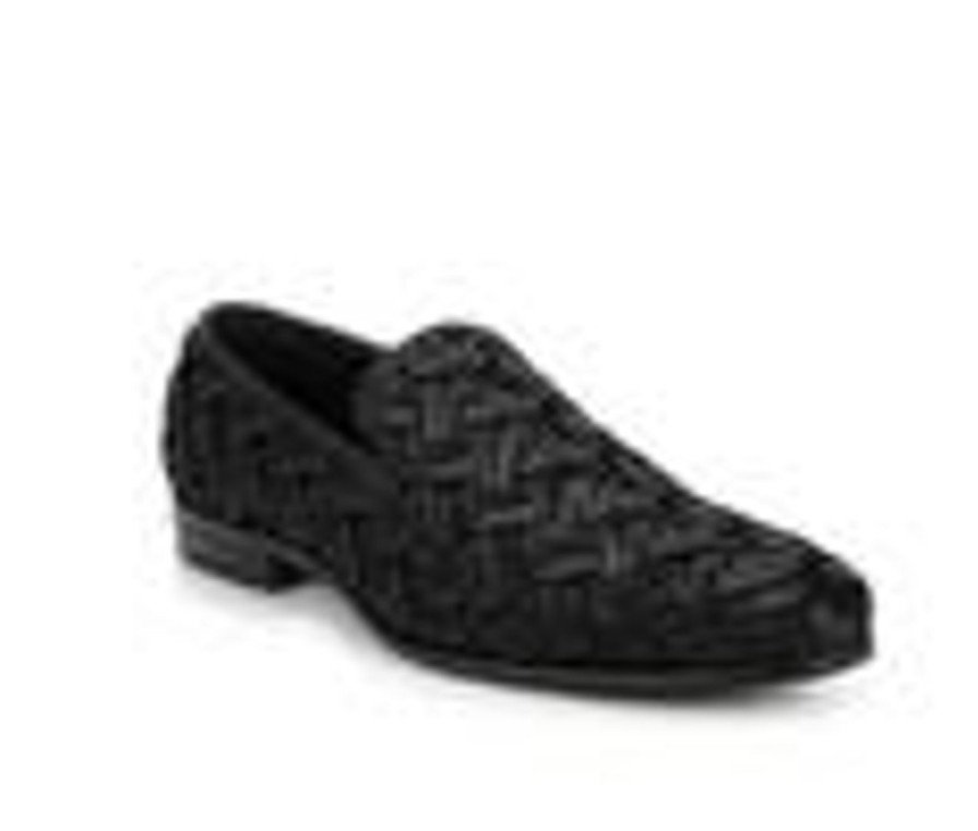 Men Stacy Adams Loafers | Men'S Stacy Adams Savoir Dress Shoes Black Satin